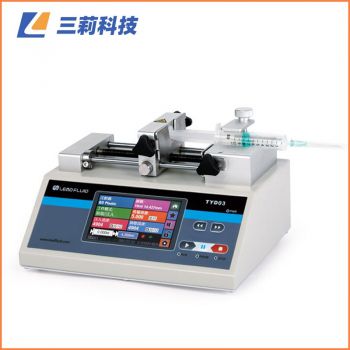 TYD03-01型球盟会室注射泵，110mm行程可装卡1支注射器或玻璃进样针